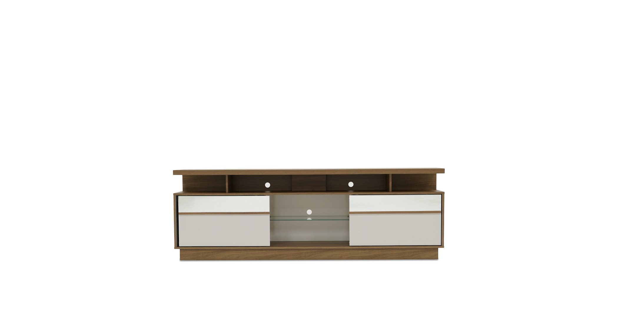 Recipe Low TV Cabinet Hazelnut/Off White PB