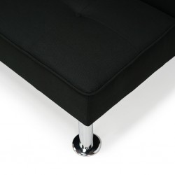 Aspen Sofa Bed Black Linen Fabric