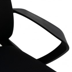 Stellar Borage Medium Back Chair Black