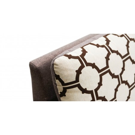 Wenlo 3+2+1 Brown W/Beige & Brown Pattern