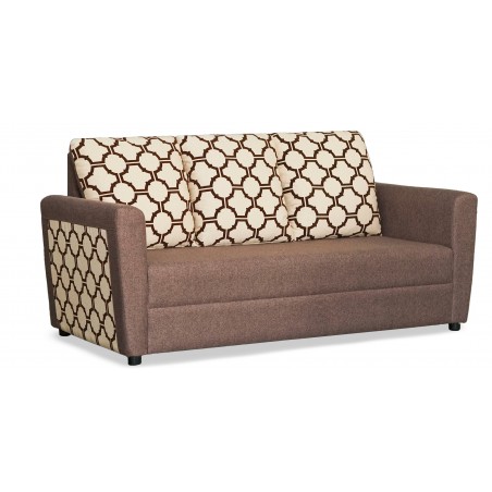 Wenlo 3+2+1 Brown W/Beige & Brown Pattern