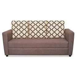 Wenlo 3+2+1 Brown W/Beige & Brown Pattern