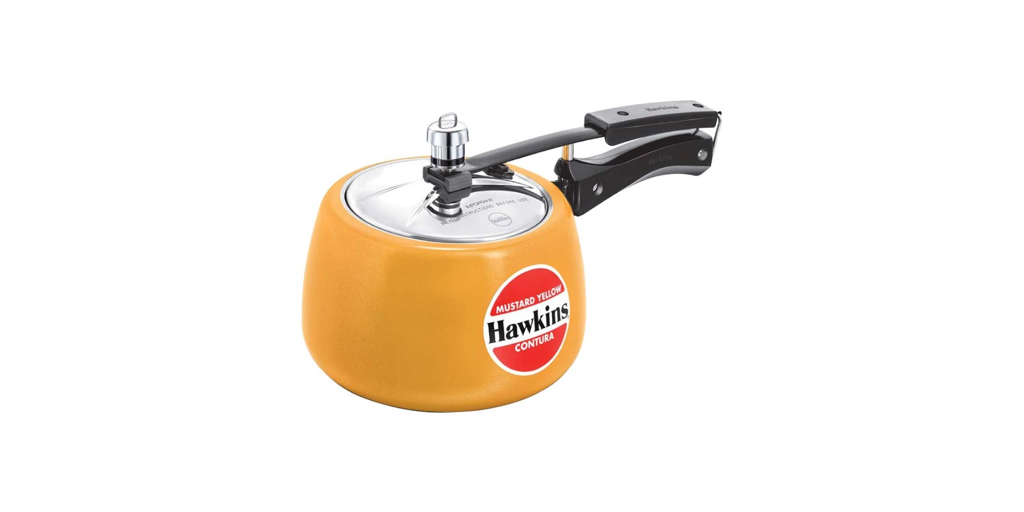 Hawkins CMY50 5L Contura Mustard Yellow Ceramic Coated Pressure Cooker