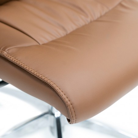 Stellar Cardinal Medium Back Office Chair Brown PU