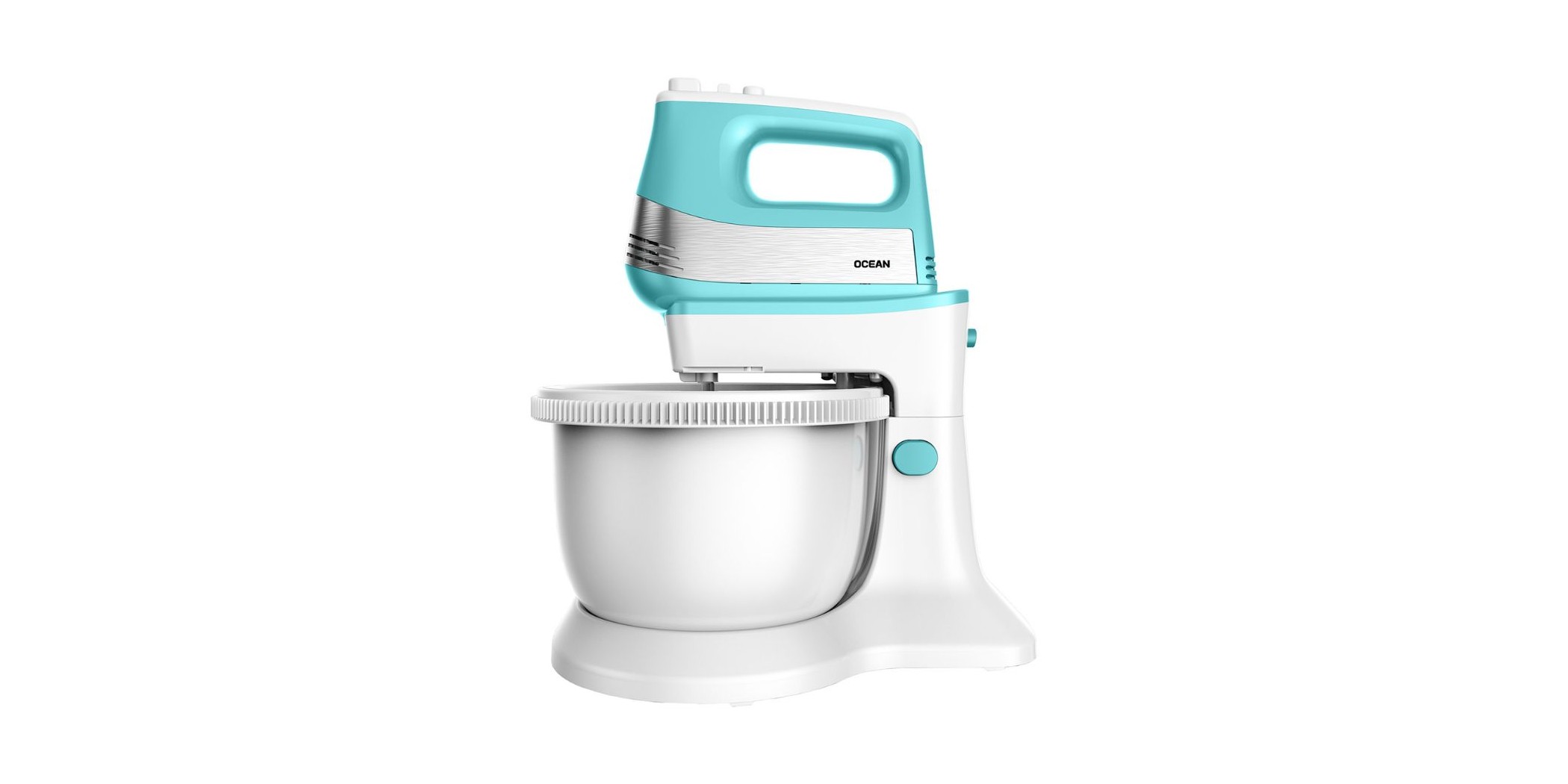 Ocean OCHM5034RM 3.4L 500W 2YW Hand Mixer With Plastic Rotating Bowl