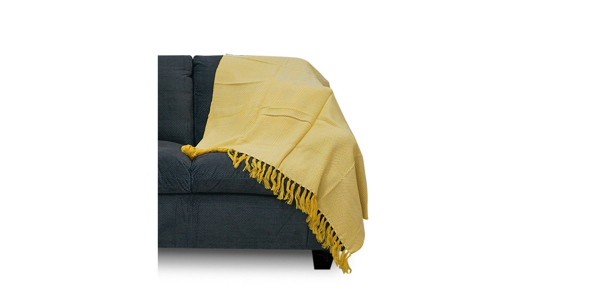Throw 130x0.5x160 cm Yellow