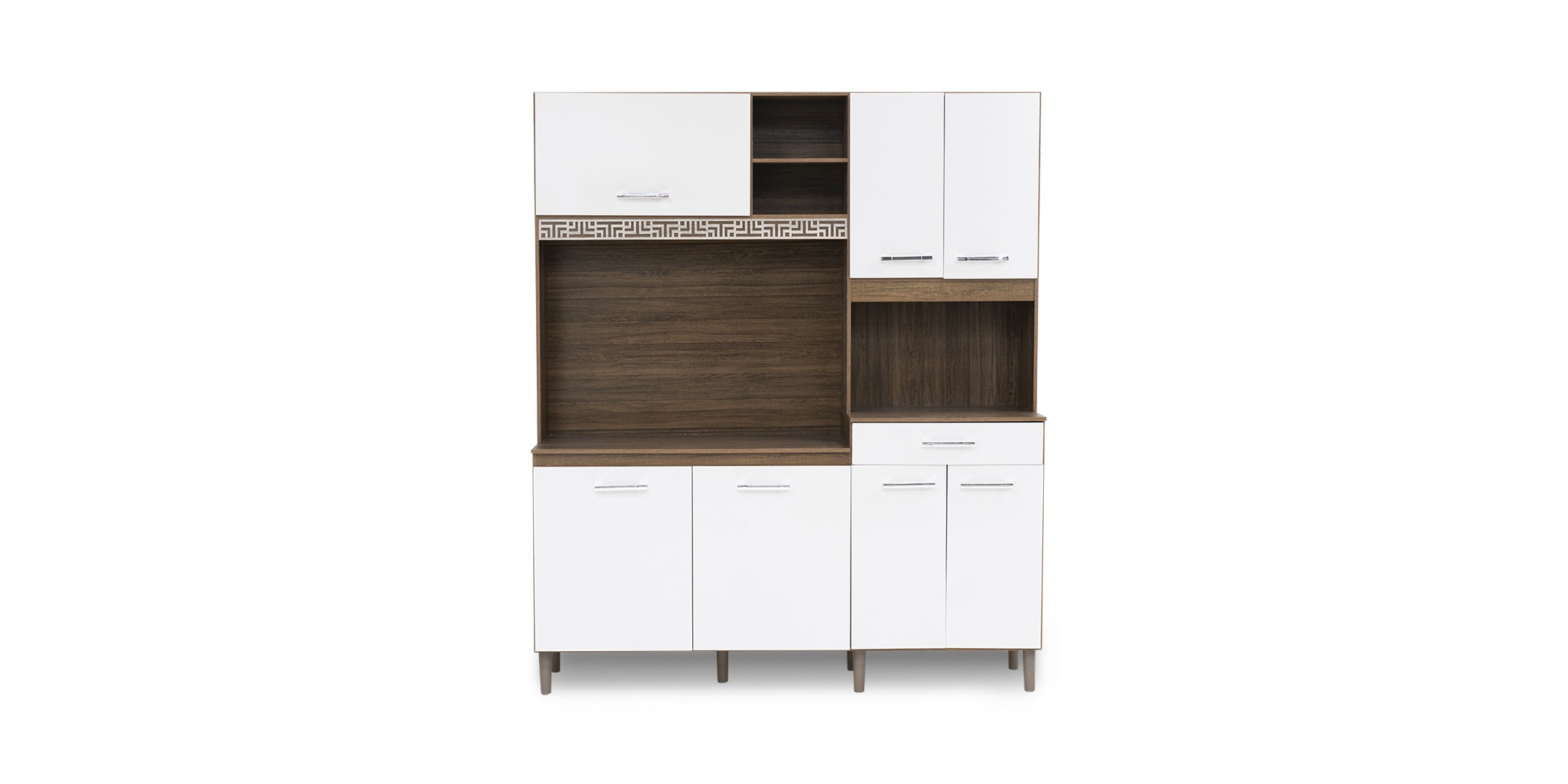 Yara 160 cm Kitchen Unit Rustic Evora/Off White