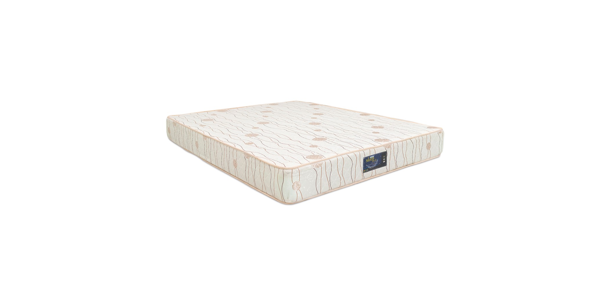 Sleep On It Classic King 180x200 cm Microquiled Creme & Brown