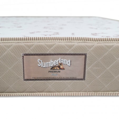 Slumberland Flexi King 180x200 cm Microquiled White & Brown