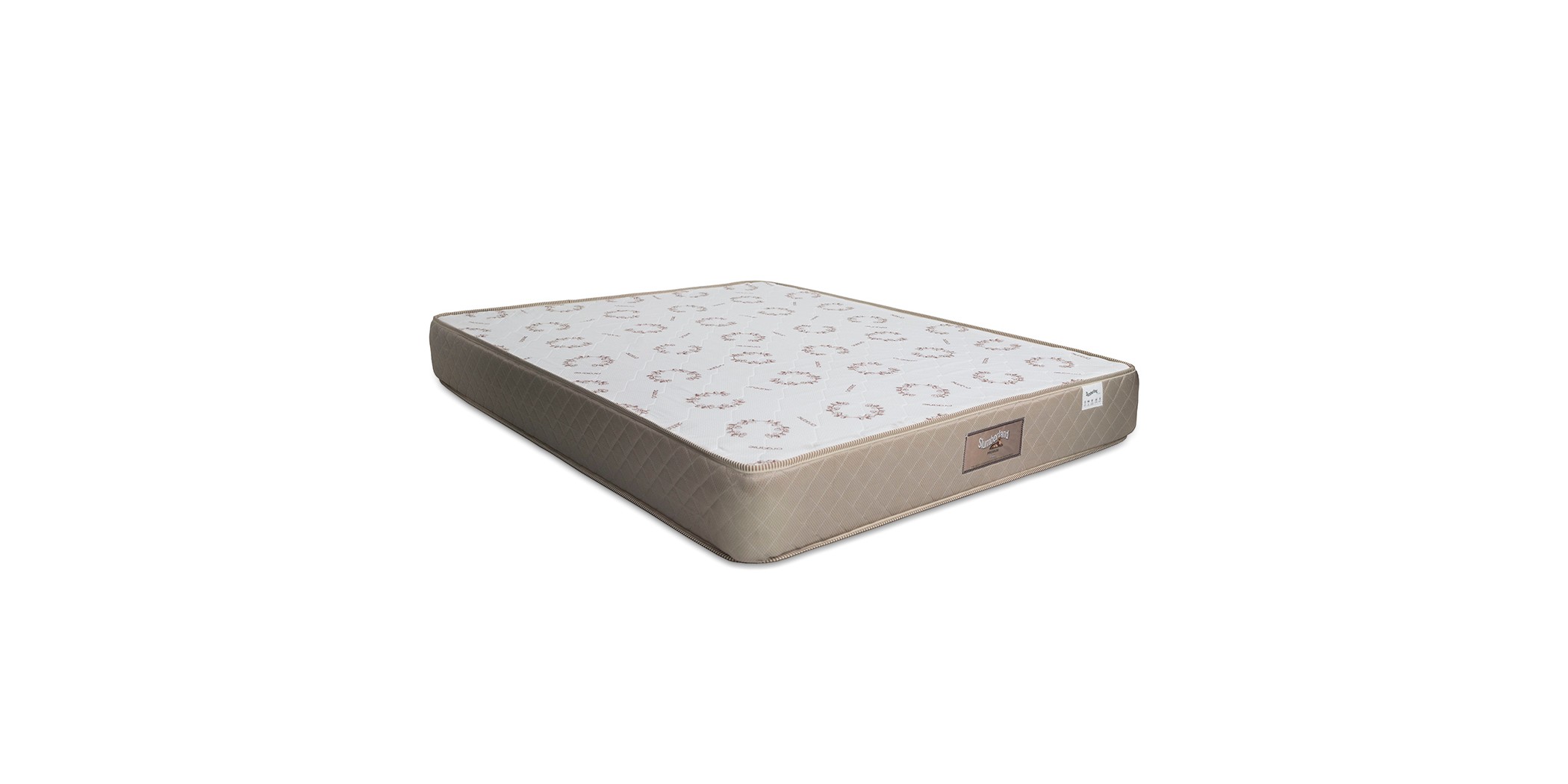 Slumberland Flexi King 180x200 cm Microquiled White & Brown