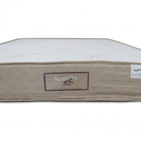 Slumberland Premium Latex Queen Size 160x200 cm Microquiled White & Brown