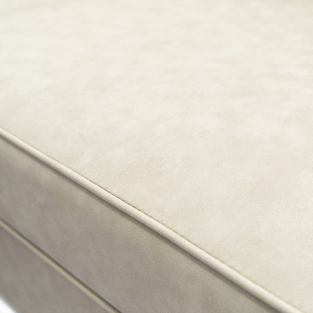 Delta Sofa Corner in Stone Col Leather Gel