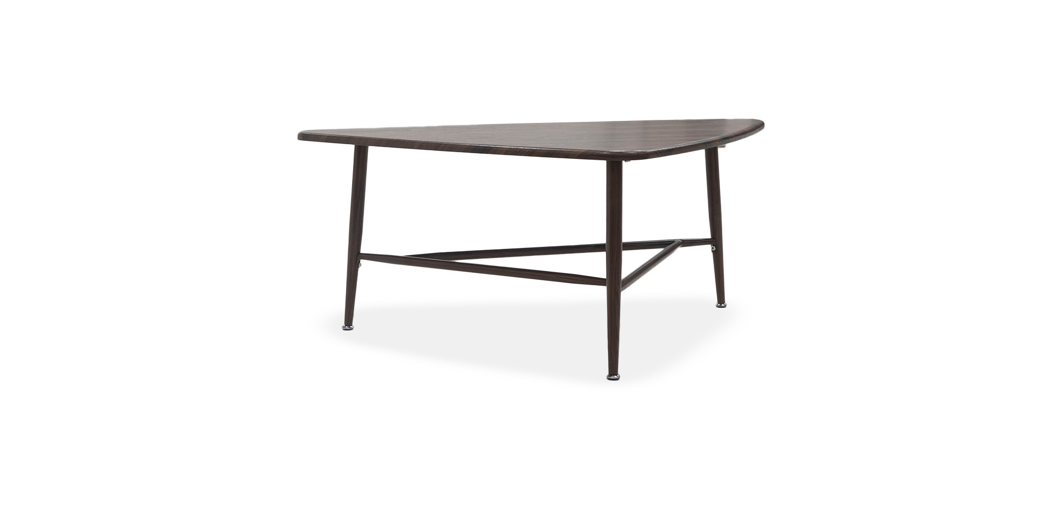 Delta Coffee Table Metal & MDF Walnut