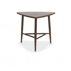 Delta End Table Metal & MDF Walnut