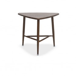 Delta End Table Metal & MDF Walnut