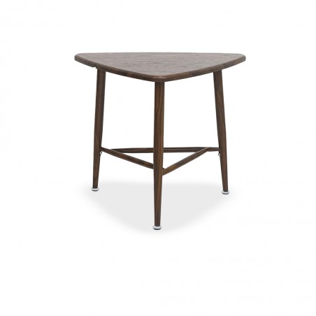 Delta End Table Metal & MDF Walnut