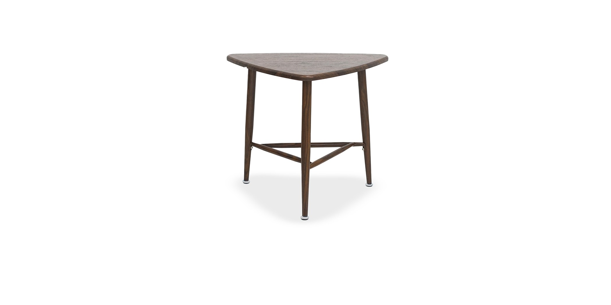 Delta End Table Metal & MDF Walnut