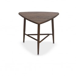 Delta End Table Metal & MDF Walnut