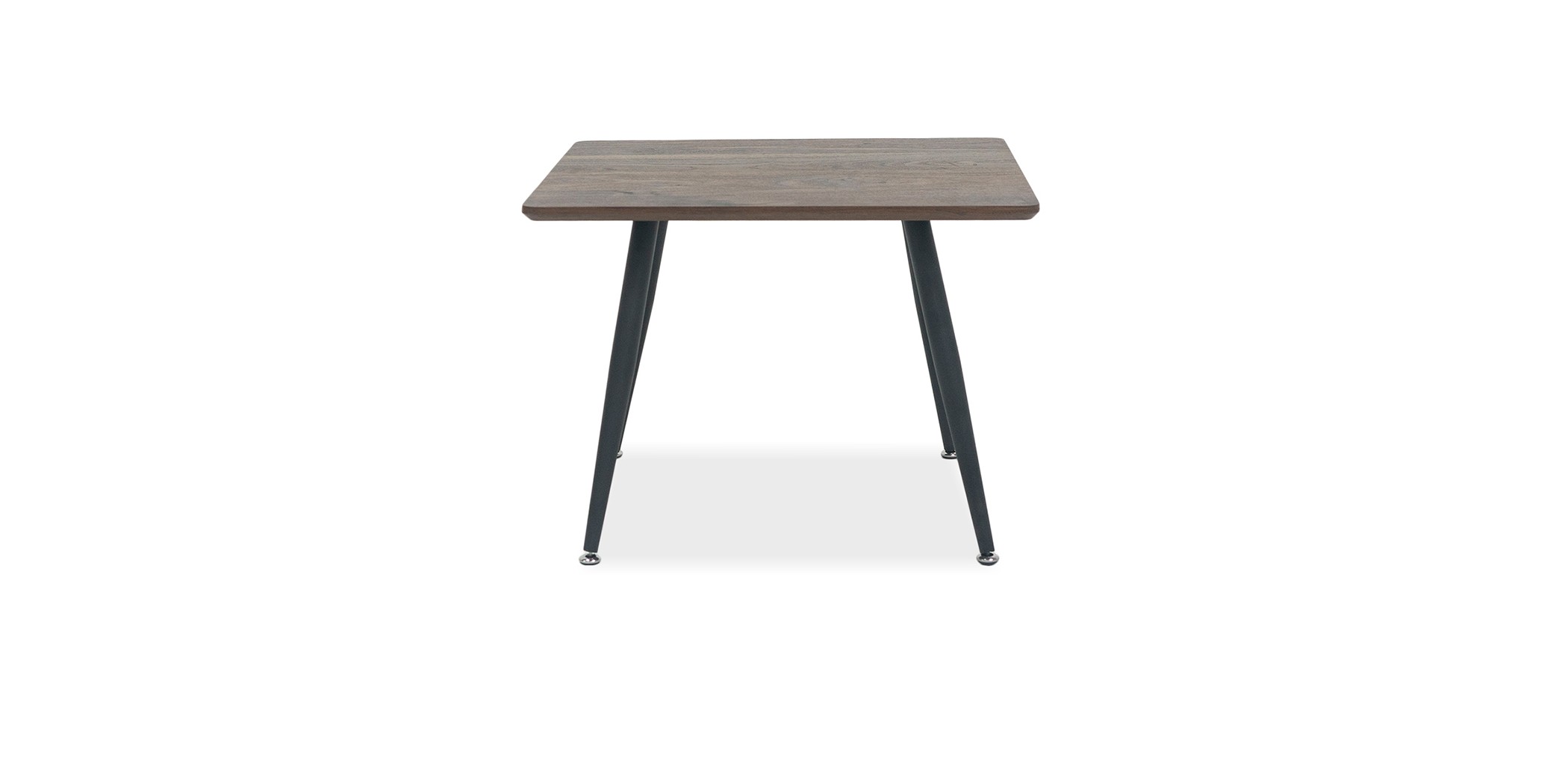 Lewis Square Coffee Table Metal & MDF Walnut