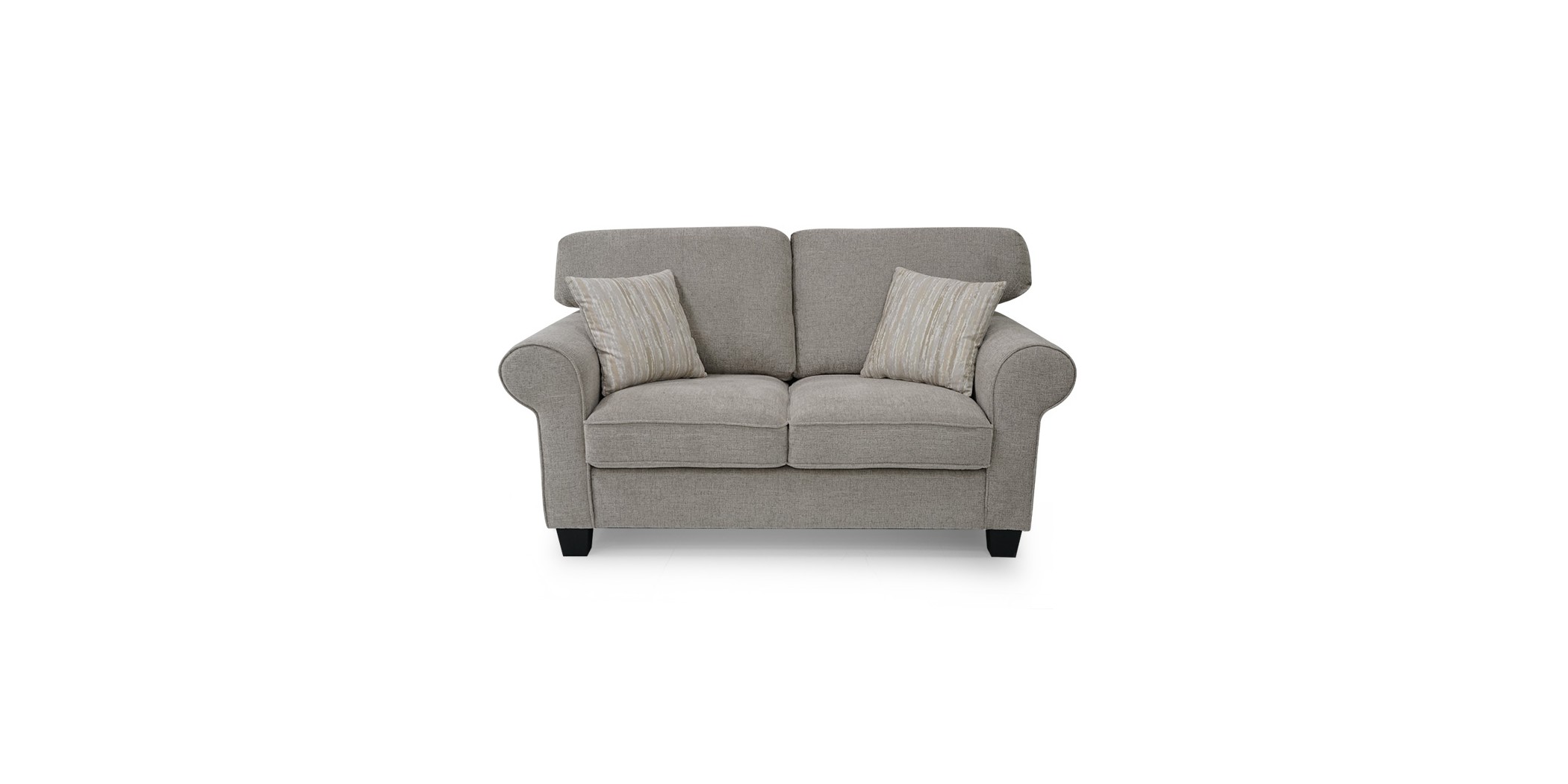 Vixon 2 Seater Beige Color Fabric