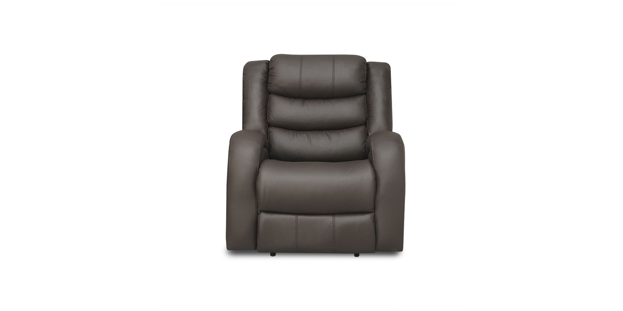 Veneto Single Recliner in Brown Leather Gel