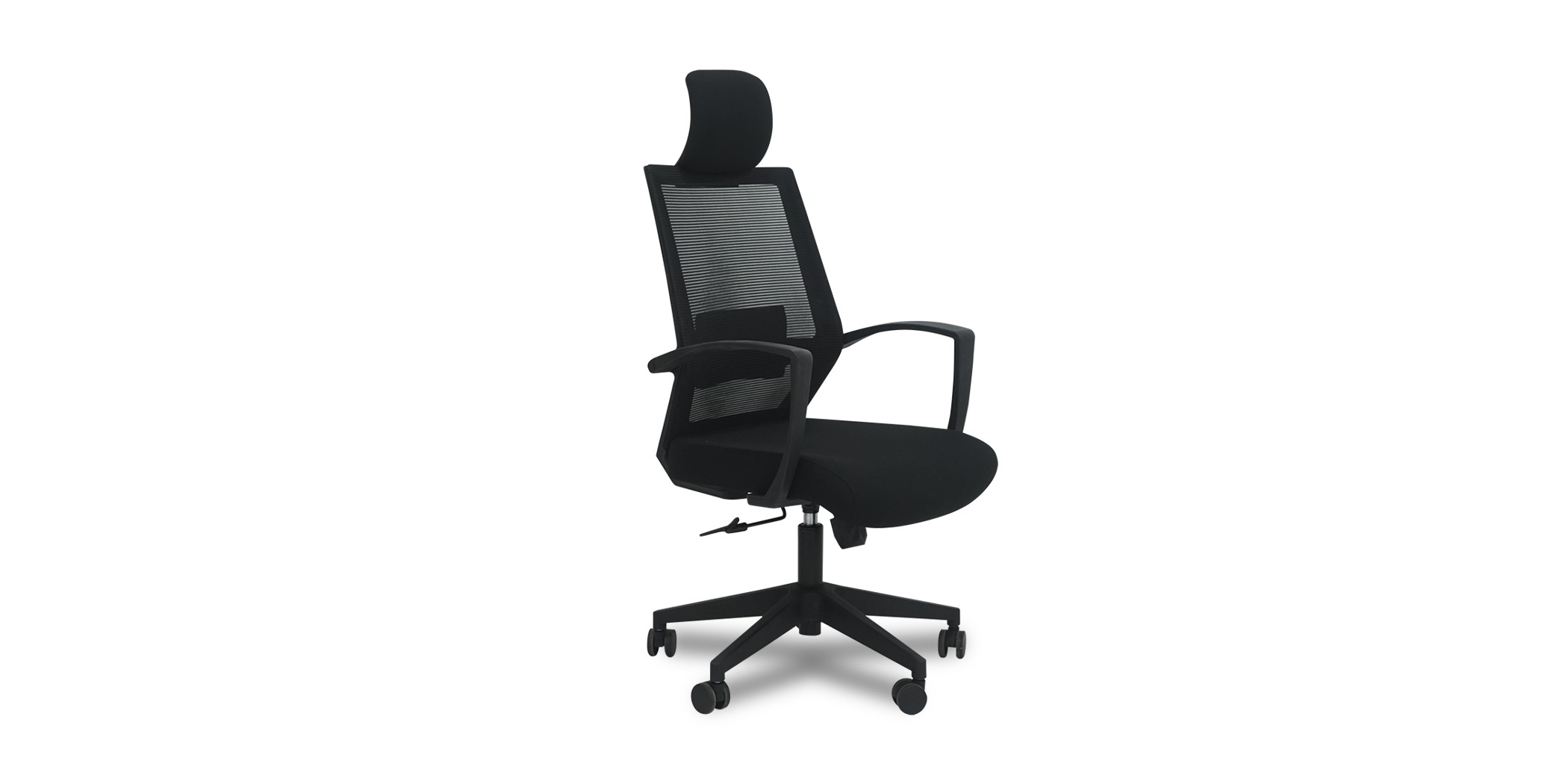 Stellar Ballota High Backrest With Head Rest Black