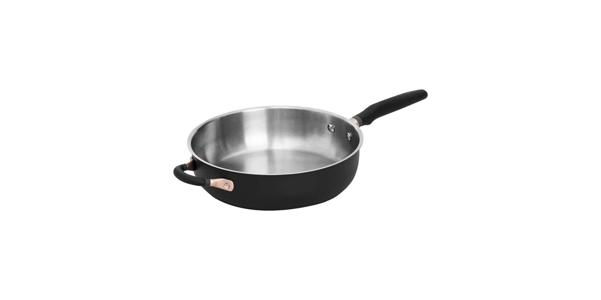 Meyer 70616 Accent 28cm/4.5QT Open Sauteuse With Helping Handle - Black/Stainless Steel