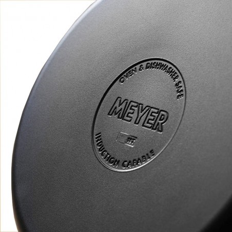 Meyer 70616 Accent 28cm/4.5QT Open Sauteuse With Helping Handle - Black/Stainless Steel