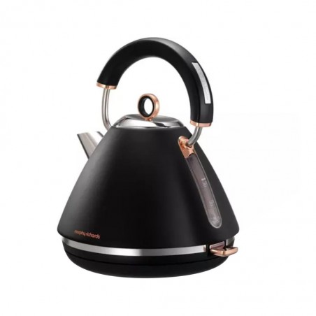 Morphy Richards 102104 1.5L Accents Rose Gold Black Pyramid Kettle