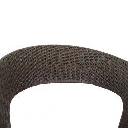 Stacking Chair COUXL803 Brown Plastic