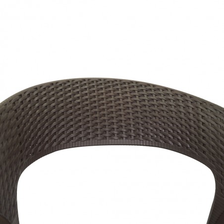 Stacking Chair COUXL803 Brown Plastic