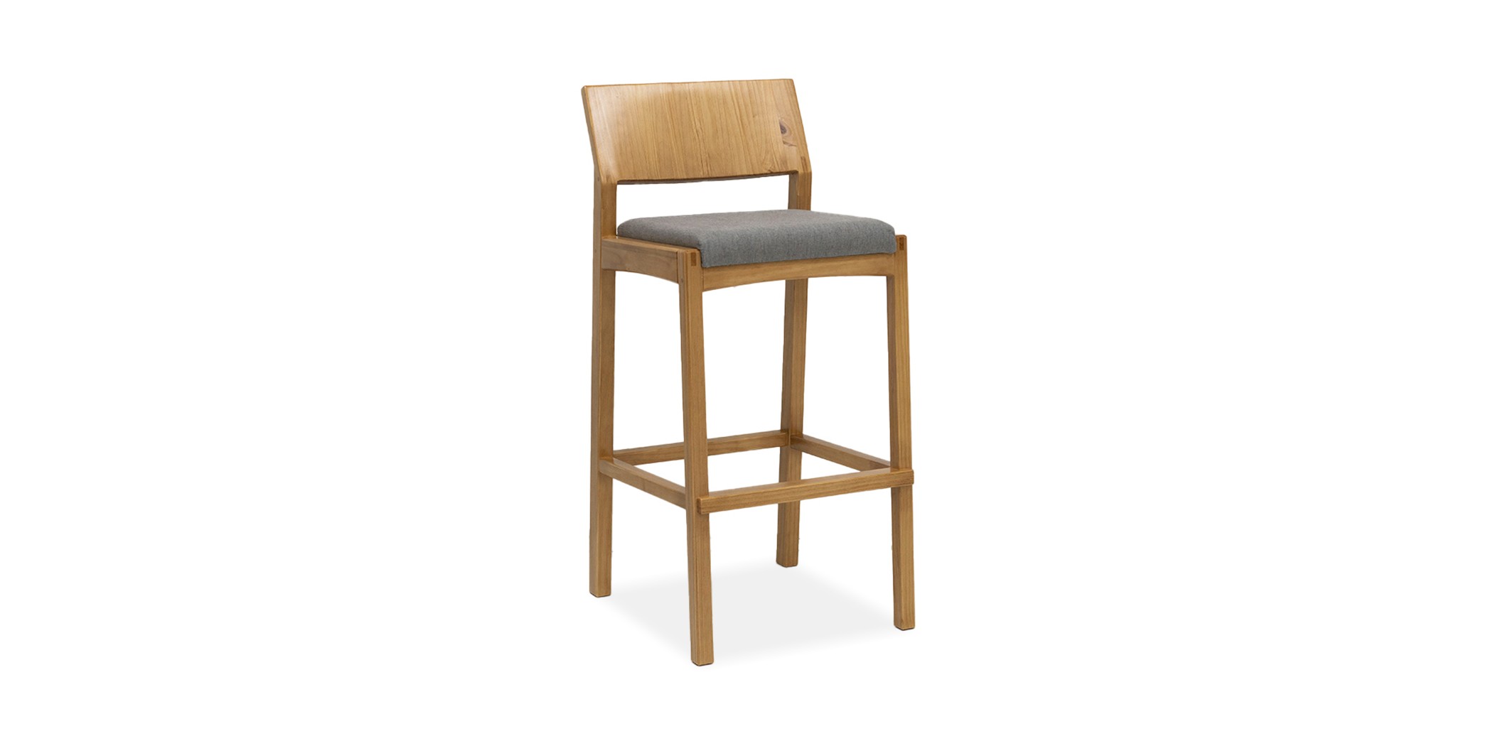 Less Stool Solid Wood Natural