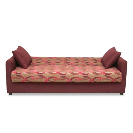 Amy Sofa Bed Purple Col Polyester Fabric
