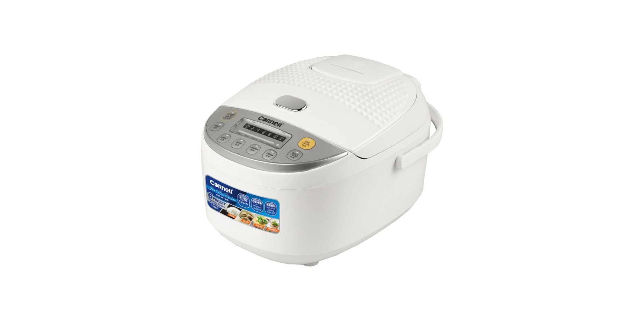 Cornell CRC-JP155D 1.5L WH Digital Rice Cooker