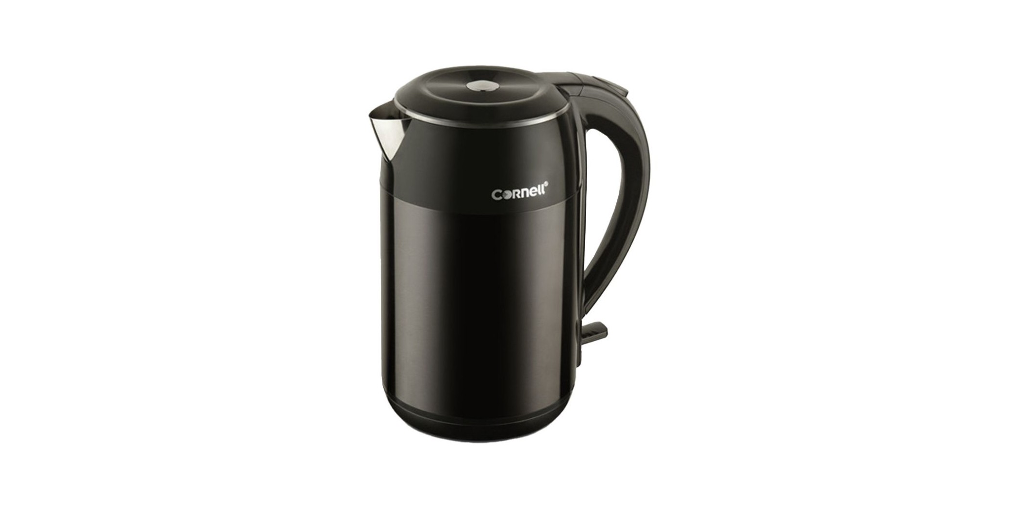 Cornell CJK-P182SSB 1.8L Black Electric Seamless Double Wall Kettle