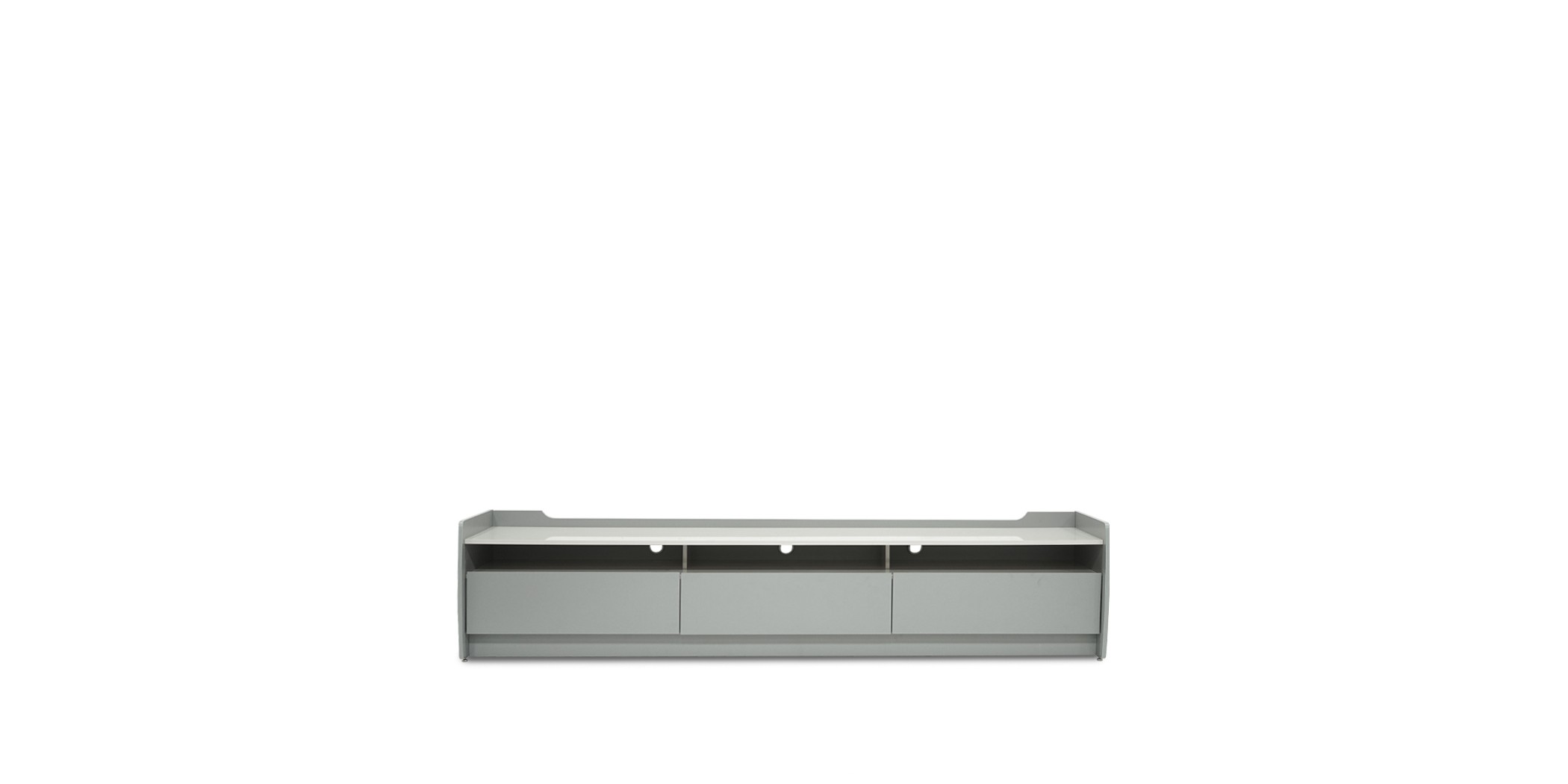 Sublime Low TV Cabinet Grey/Off White