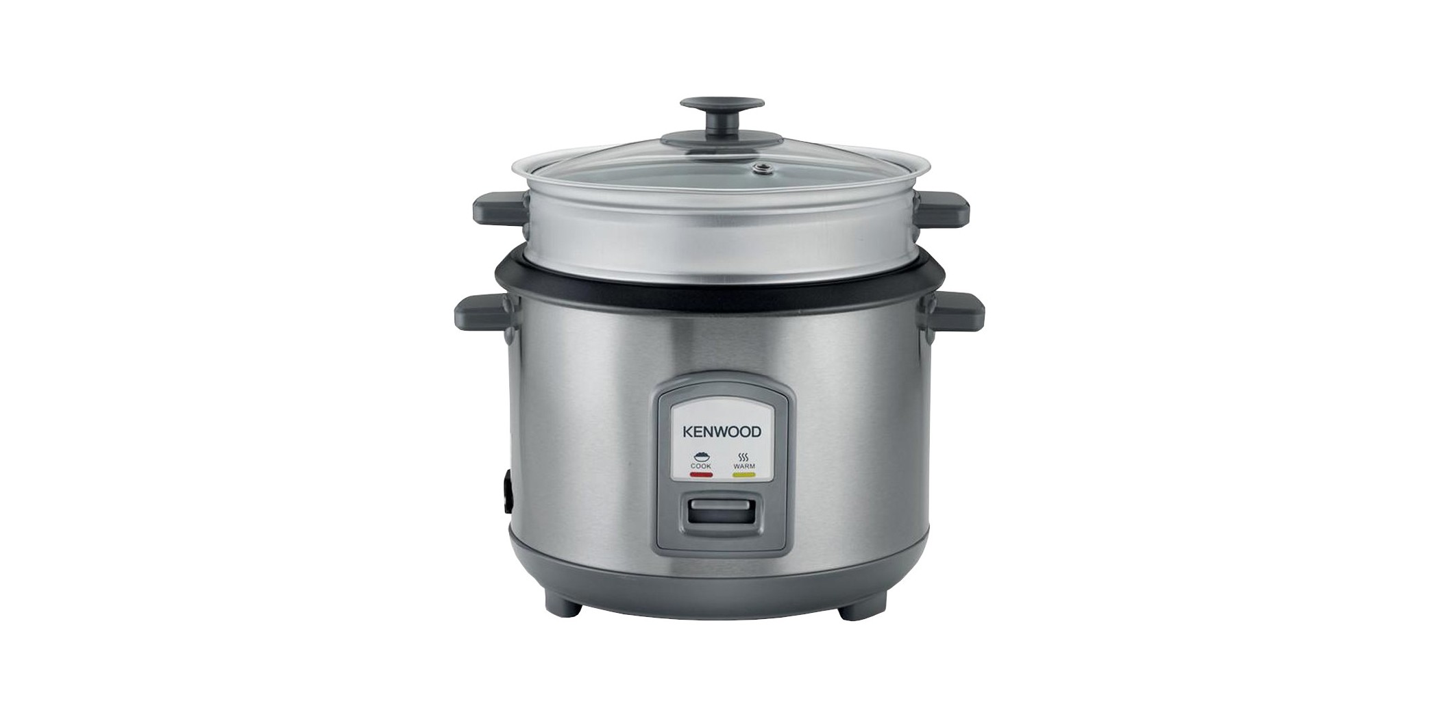 Kenwood RCM71.000SS 2.8L Blk Metal Rice Cooker With Steamer