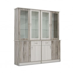 Genoa Buffet MDF Grey & Off White