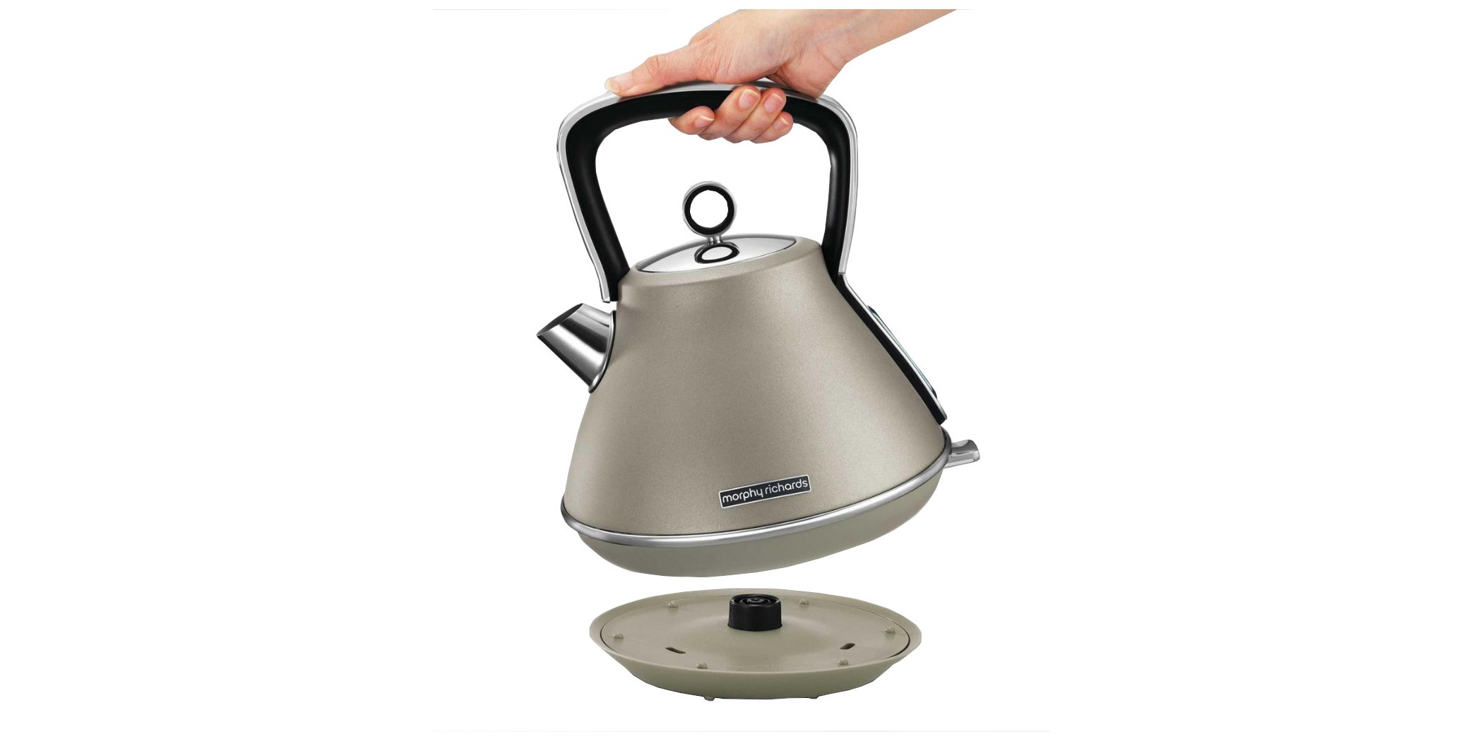 Morphy Richards 100103EE Evoke Platinum 1.5L Kettle Pyramid Special Edition