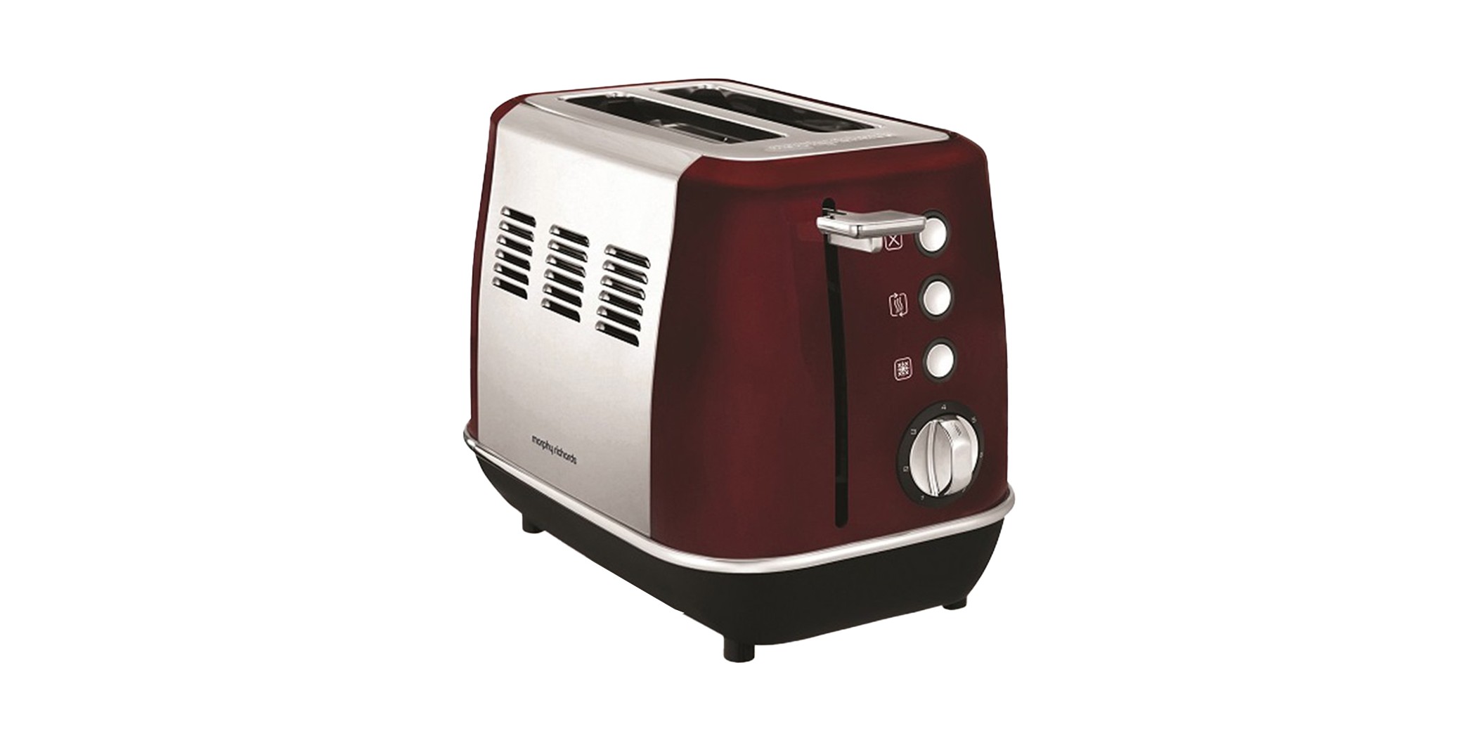 Morphy Richards 224408/EE 2 Slice Evoke Red SS Toaster