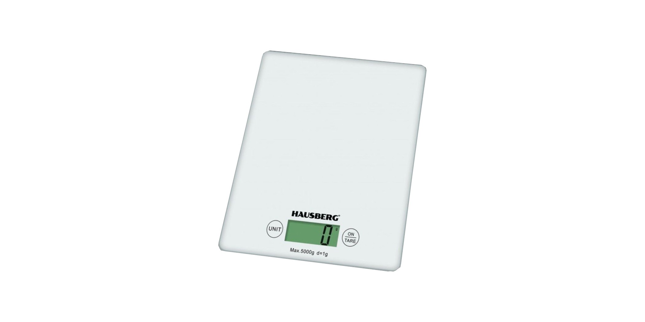 Hausberg HB-6011AB White Glass Digital Kitchen Scale "O"