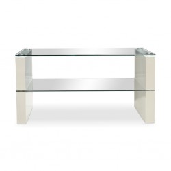 Marana Coffee Table MDF/Glass Top & Shelf