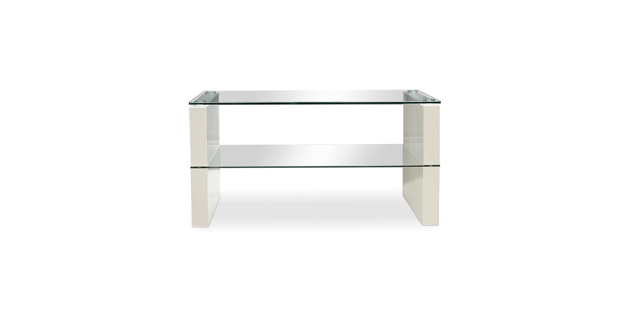 Marana Coffee Table MDF/Glass Top & Shelf