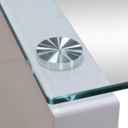 Marana Coffee Table MDF/Glass Top & Shelf