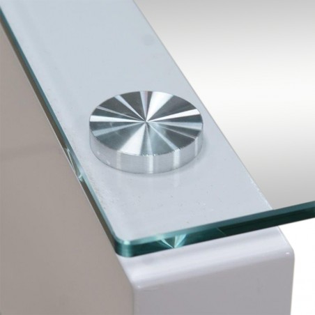 Marana Coffee Table MDF/Glass Top & Shelf