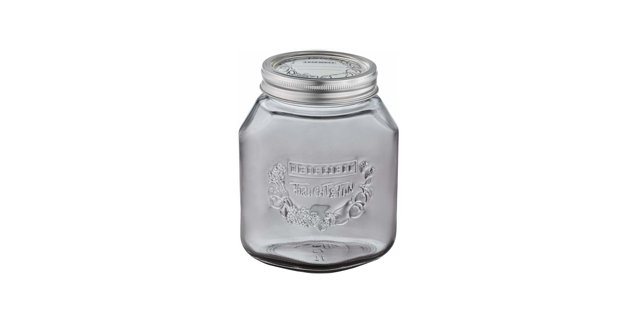 Leifheit LE028BJS Preserve 1L Smoky Grey Jar "O"