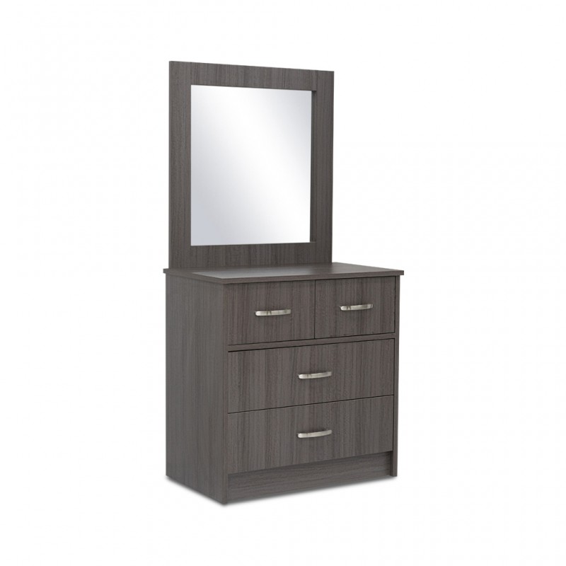 Swan Dressing Table With Mirror MDF Pirple Oak Swan Dressing Table With Mirror MDF Pirple Oak