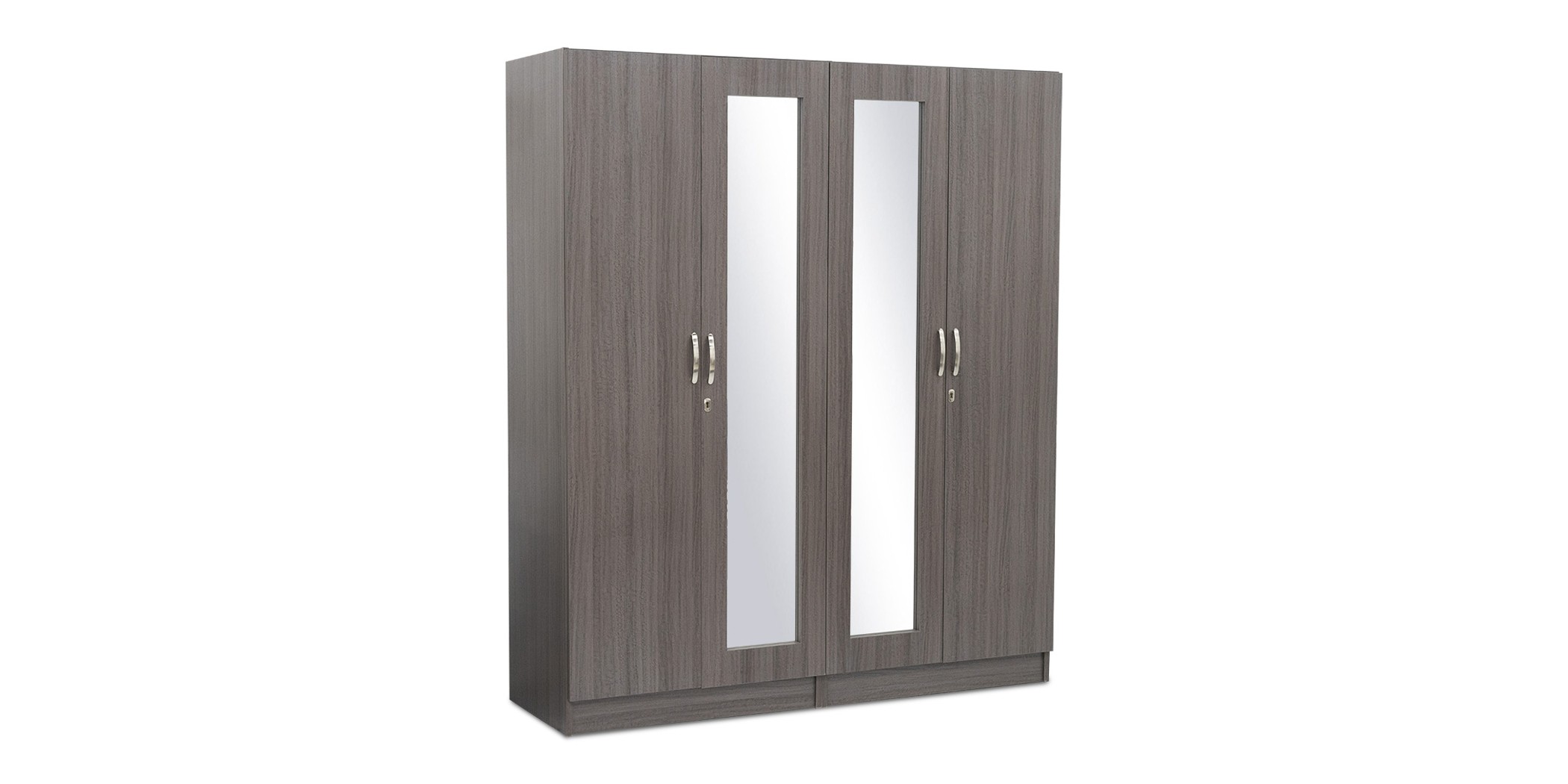 Swan Wardrobe 4 Doors MDF Pirple Oak