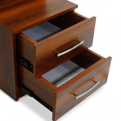 Filton Dressing Table & Pouf Brown