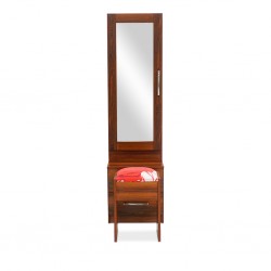 Filton Dressing Table & Pouf Brown